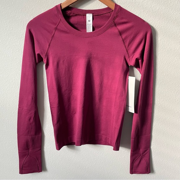 lululemon athletica Tops - NWT Lululemon Swiftly Tech Long-Sleeve Shirt 2.0 *Race Length Deep Luxe Size 2